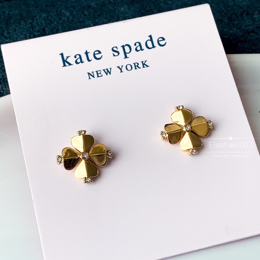 Kate spade gold flower earrings